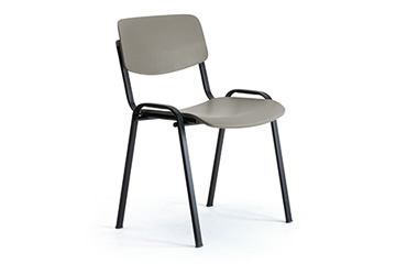 Chaise iso coloree avec tablette pour conferences et formations Sally