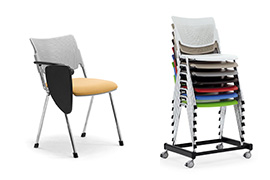 Chaises pour salle d'enseignement polyvalente avec bureau LaMia