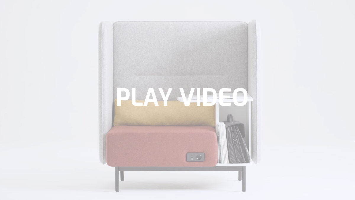 Canape' lounge avec tablette pour soft works | Around Box by Leyform
