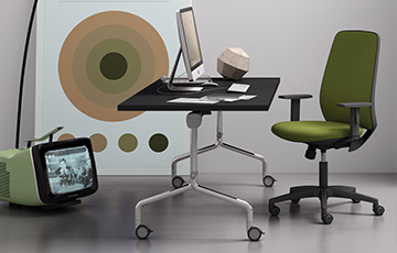 Chaise de bureau recouverte d'un tissu respirant | Star-Tech by Leyform