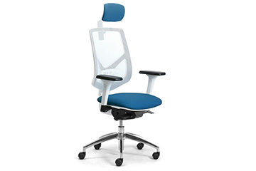 Nouveaux fauteuils de bureau en maille blanche respirante pour le coworking et le partage de bureaux Active RE
