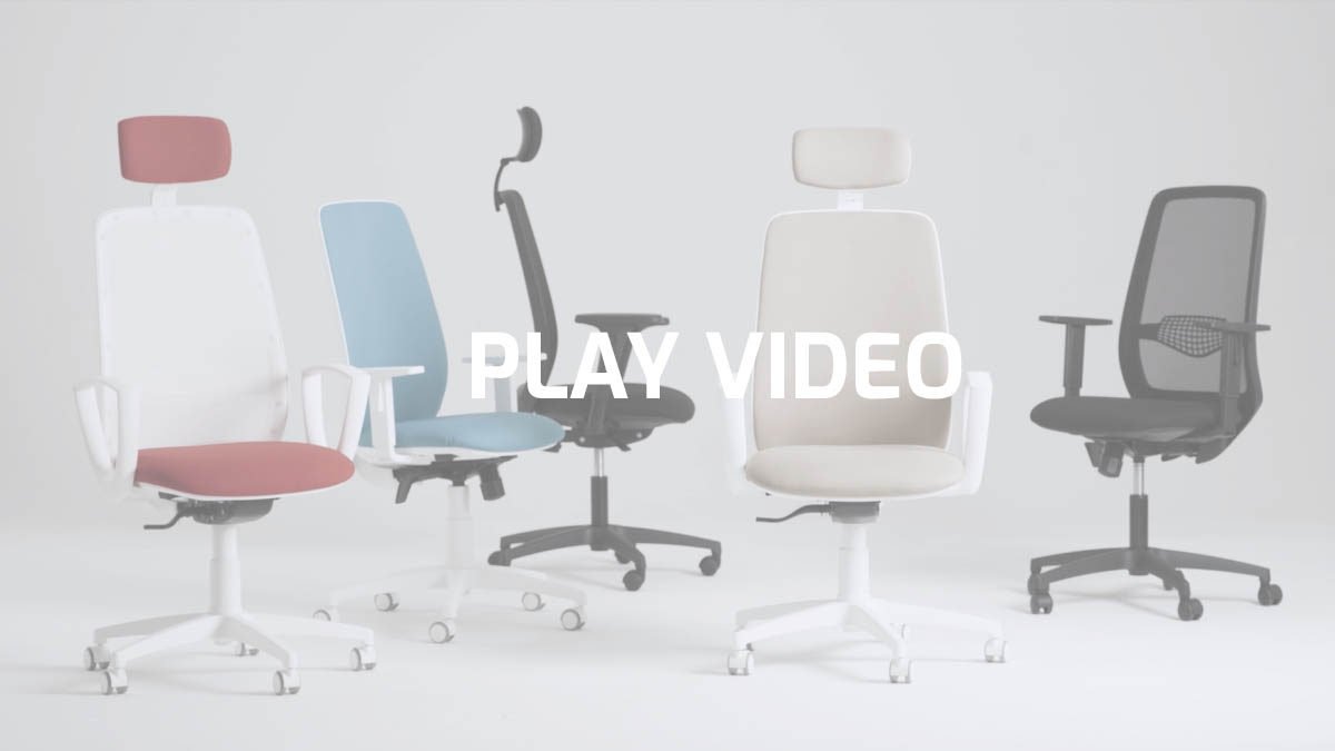 Chaise de bureau avec tissu respirant soft-touch | Star+tech by Leyform